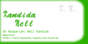 kandida nell business card